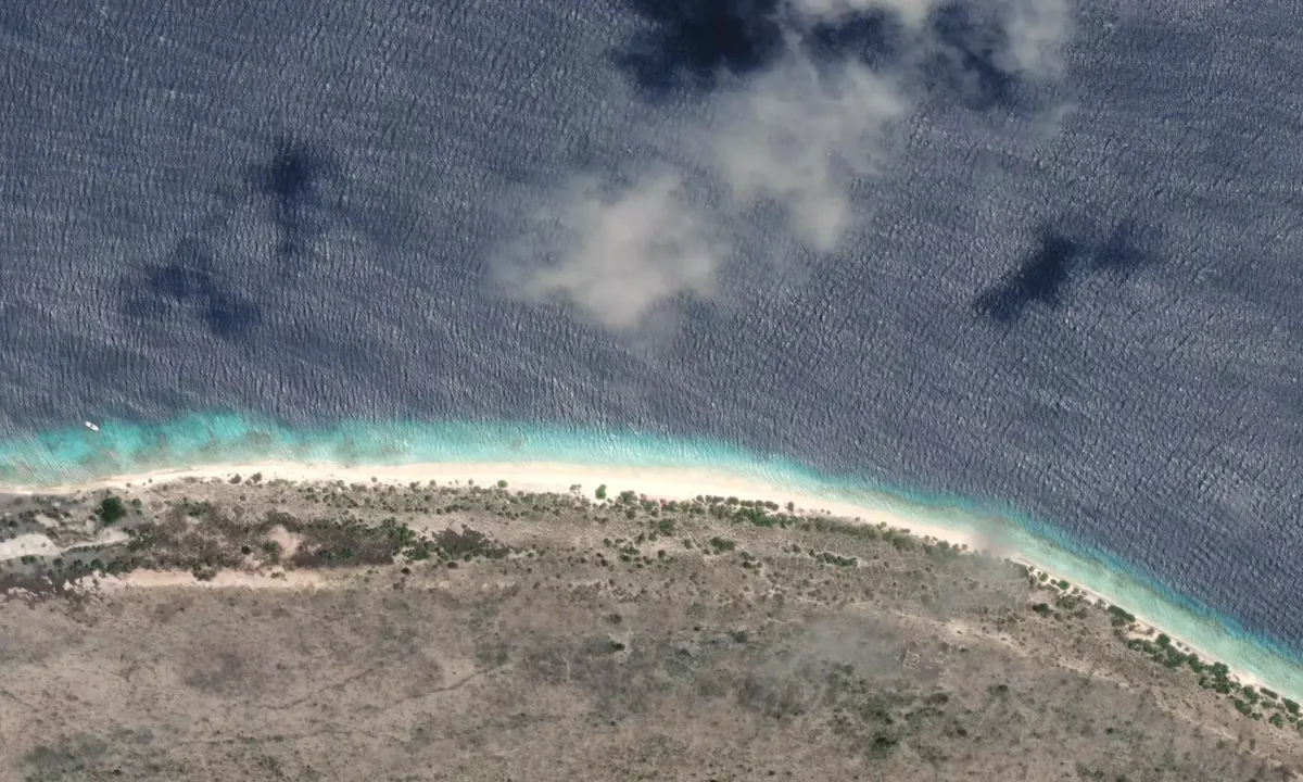 Flyfoto av Klein Bonaire