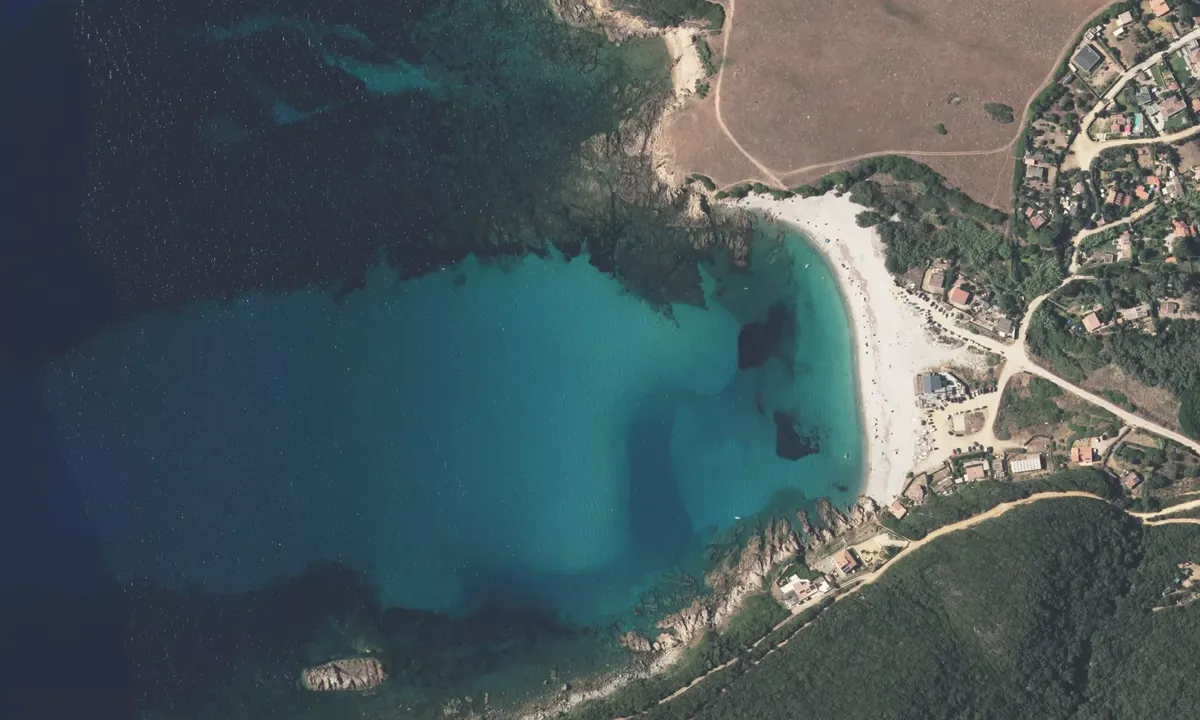 Flyfoto av Plage du Petit Capo di Feno